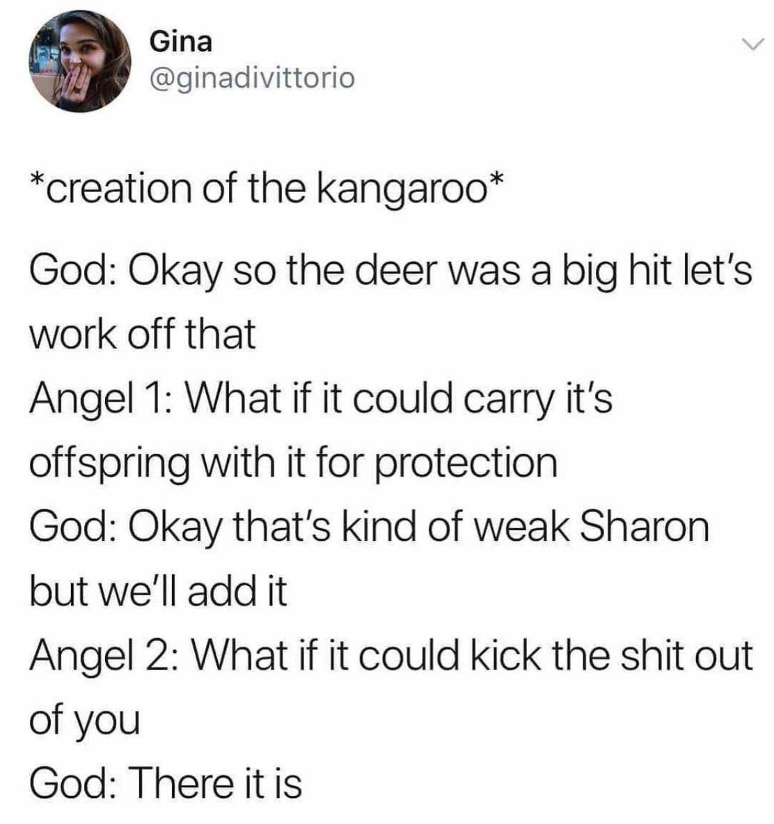Creation of the Kangaroo - meme