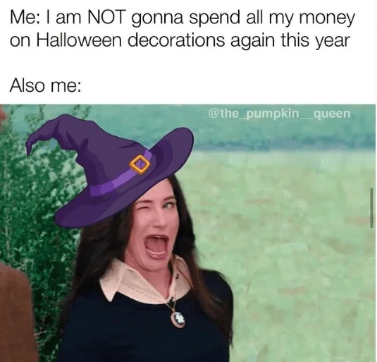 halloween decorations meme