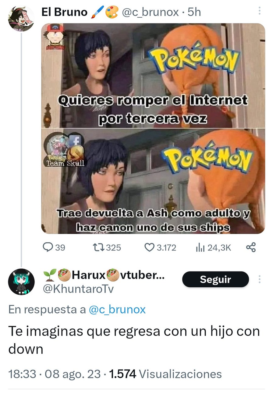 se referia a la de pokemon :Grin: - meme