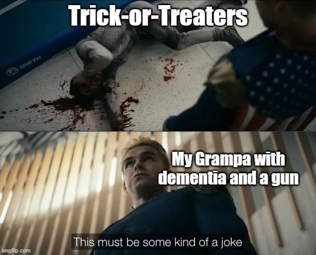 Dark humor Halloween meme