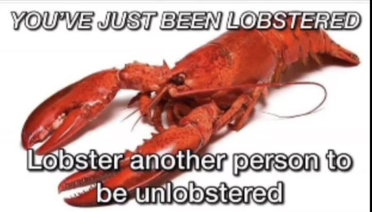 Lobstered - meme