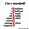 You use the R word