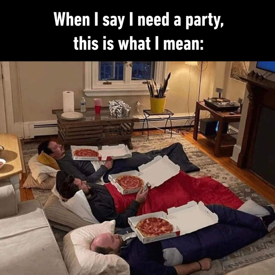 Looks like a perfect Friday night with the bros - meme