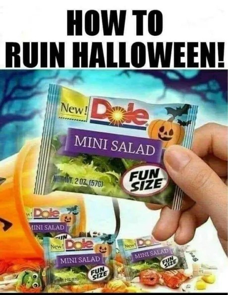 How to ruin Halloween - meme