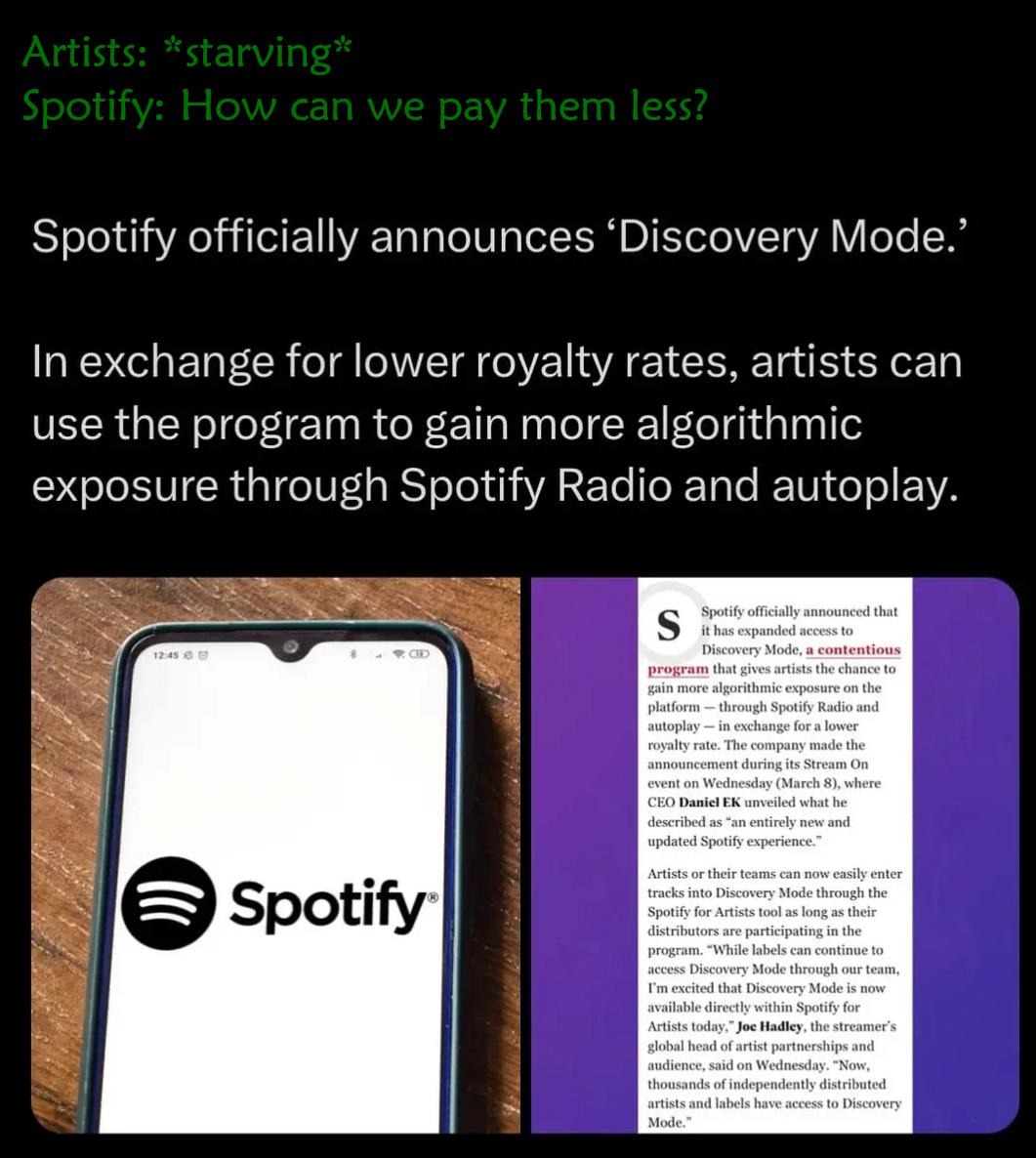 Spotify March update - meme
