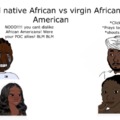 African Americans are inferior to native Africans
