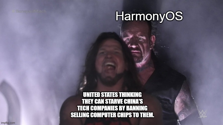 The chip war in a nutshell - meme