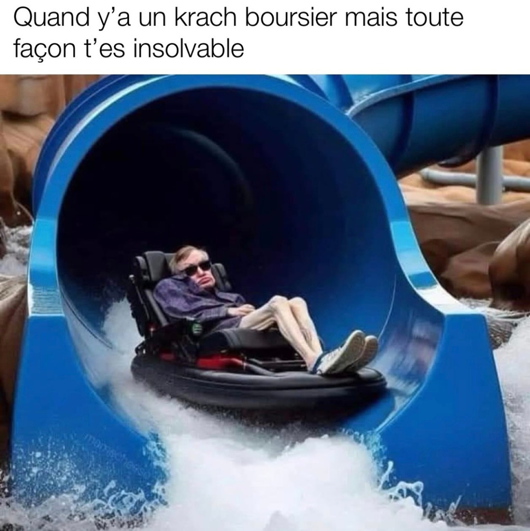 Crash boursier? J’ai déjà zéro euro - meme