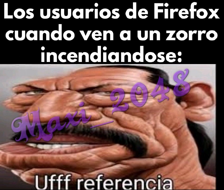 Los usuarios de Firefox cuando ven a un zorro incendiandose: - meme