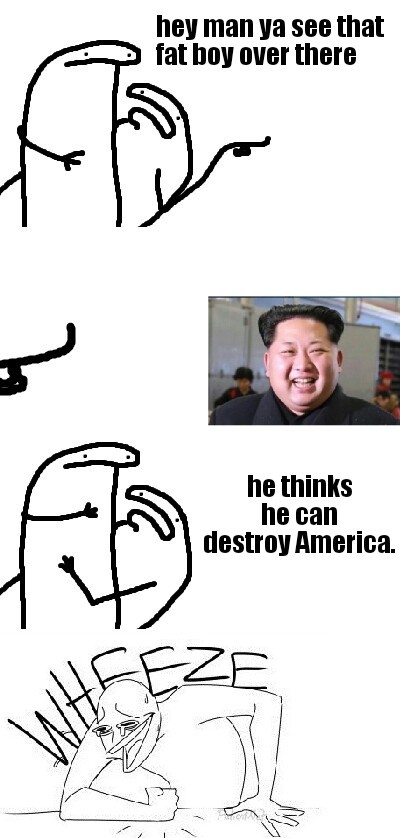 Kim is a joke - meme