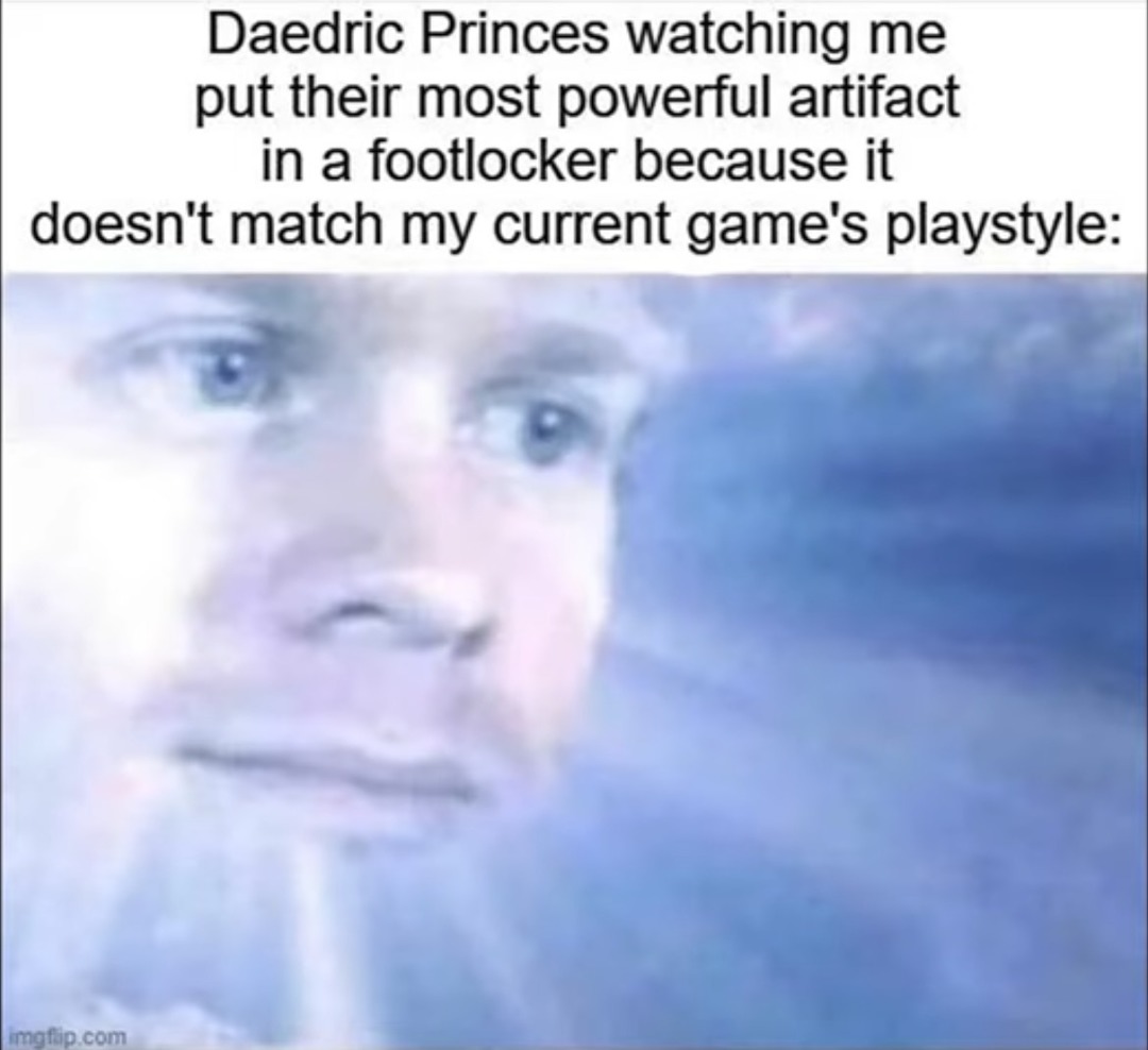 I imagine sauron did something similar when bilbo put the ring on his mantal - meme