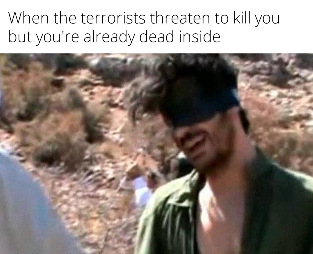 Don't blame me for the photos quality, blame the terrorists - meme
