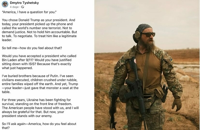 Ukrainian soldiers statement to Trumps talks with Putin - meme