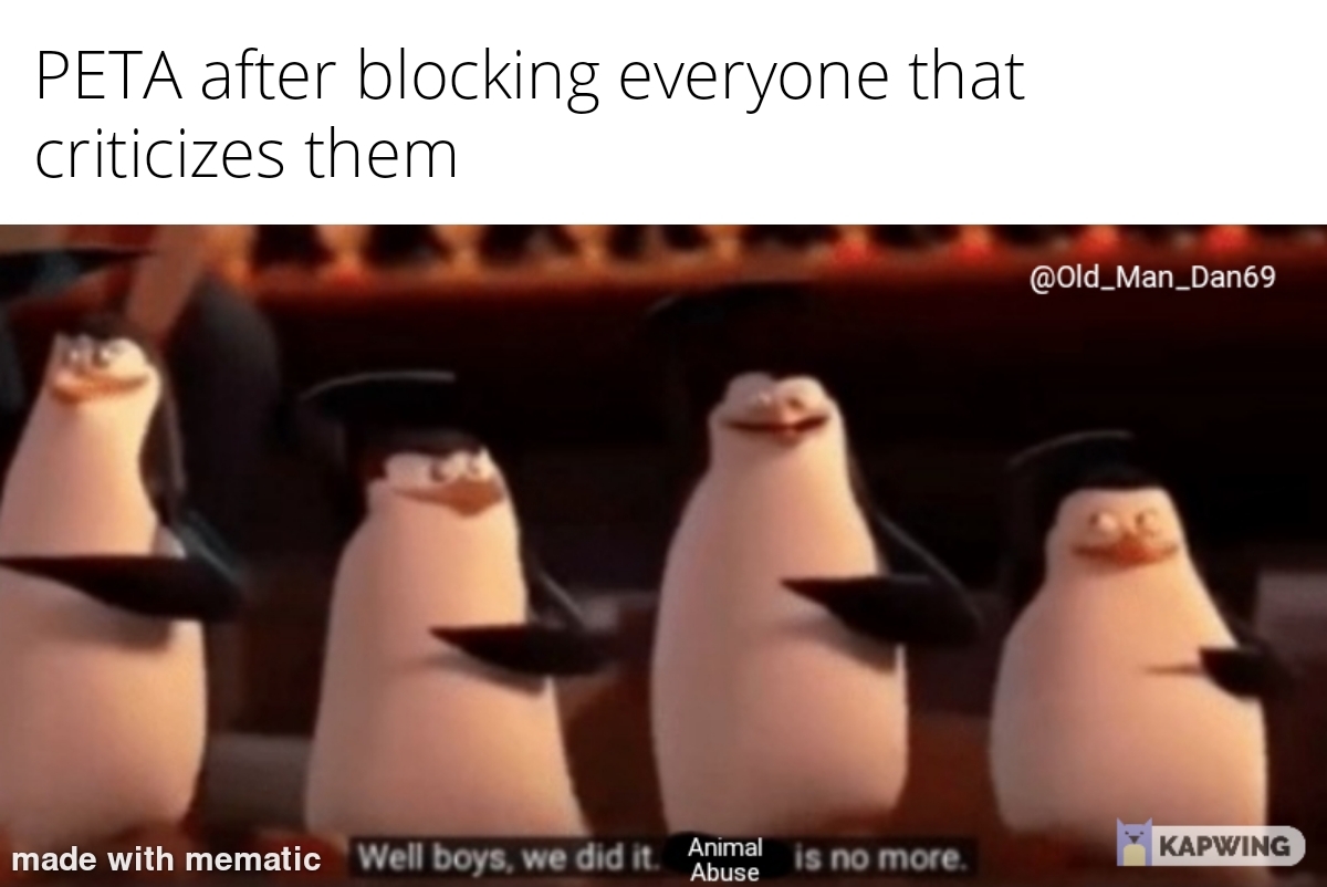 I was blocked by them *cough* - meme