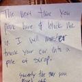 Notes Left Behind - At least he ended his note sincerely.