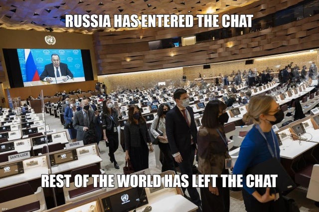 Russia has entered the chat - meme