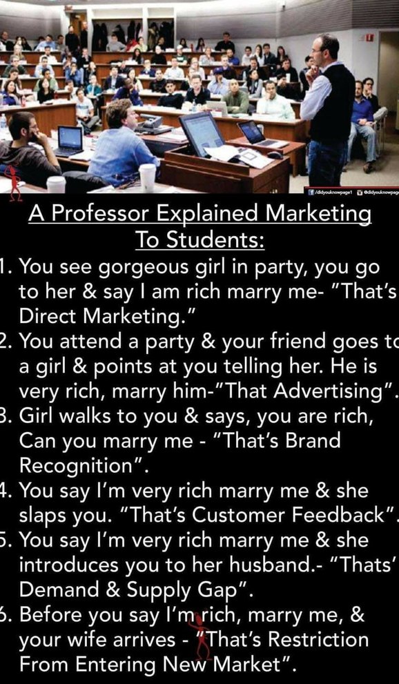 Marketing explained right! - meme