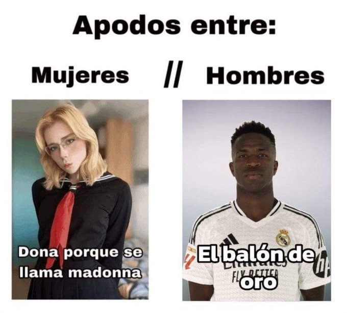 Meme de Vinicius jr y el balón de oro