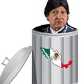 Evo-Amlo bote de basura México