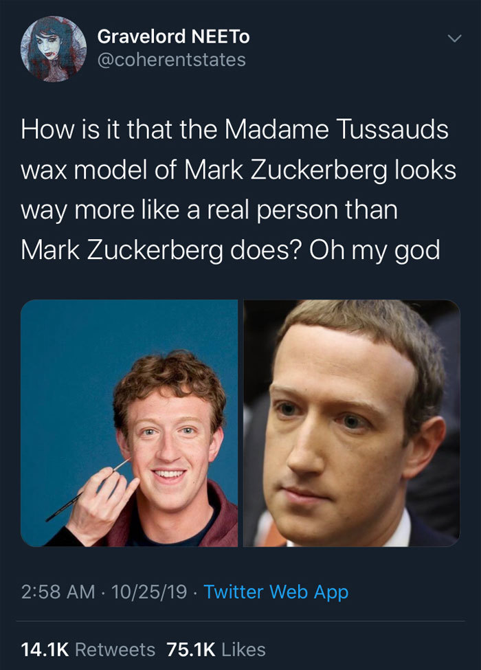 mark zuckerberg would look amazing - meme