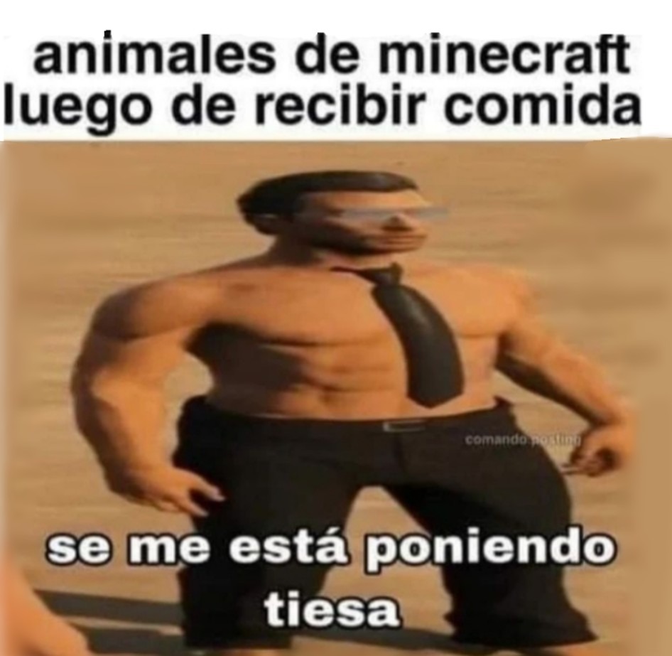 Animales en el Minecraft - meme