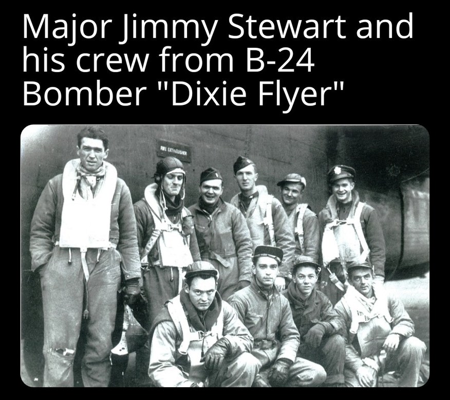Jimmy Stewart: Distinguished war hero - meme