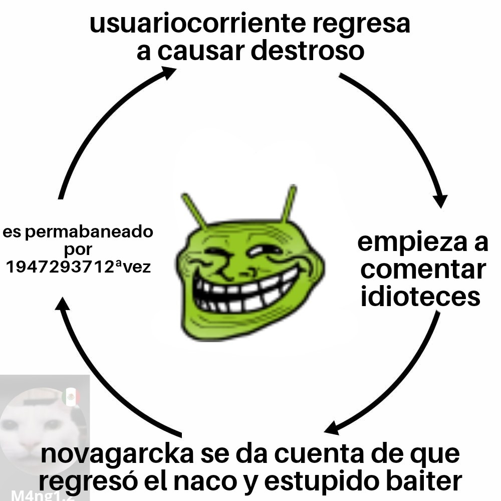 El ciclo de usuariocjsjcorriente,que sería de chaddroid sin el? - meme