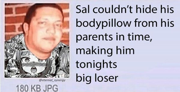 We are here at the family meeting for Sal's punishment - meme