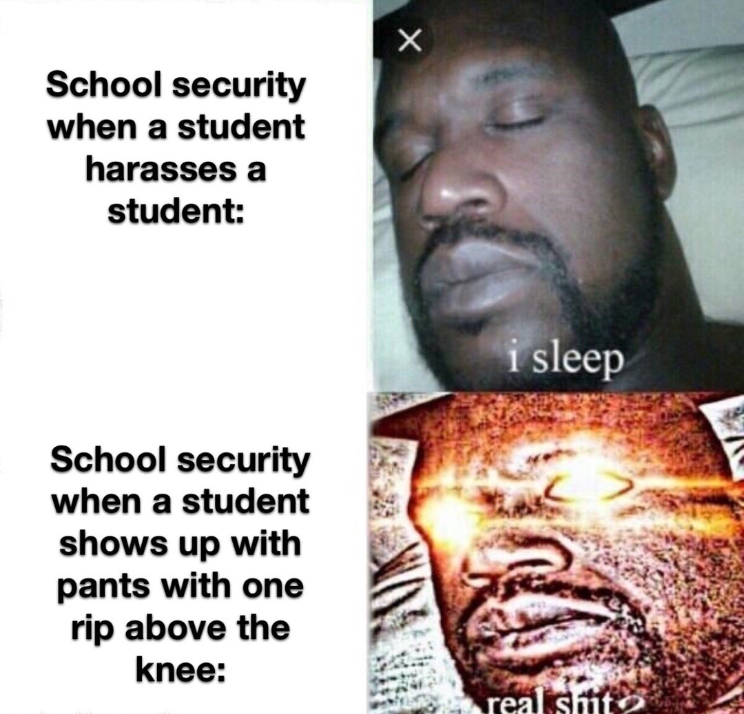 school security kinda bad ngl - meme