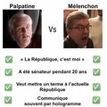 Mélenchon vs Palpatine