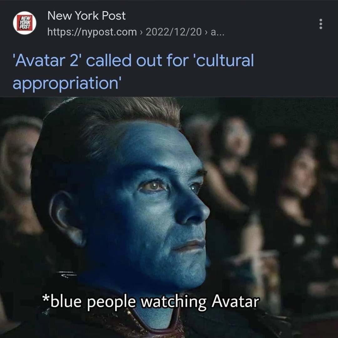 Justice for blue people! - meme