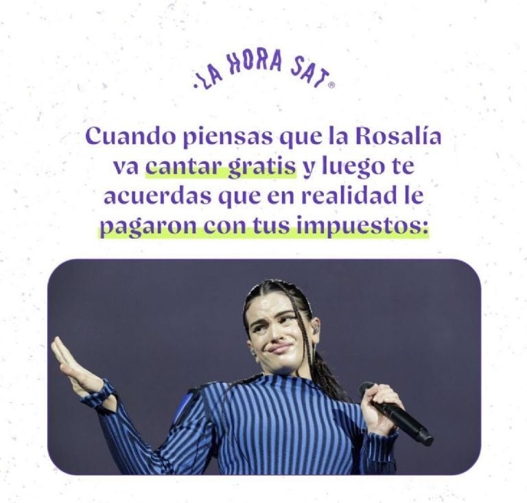 Memes del concierto gratis de Rosalía en México