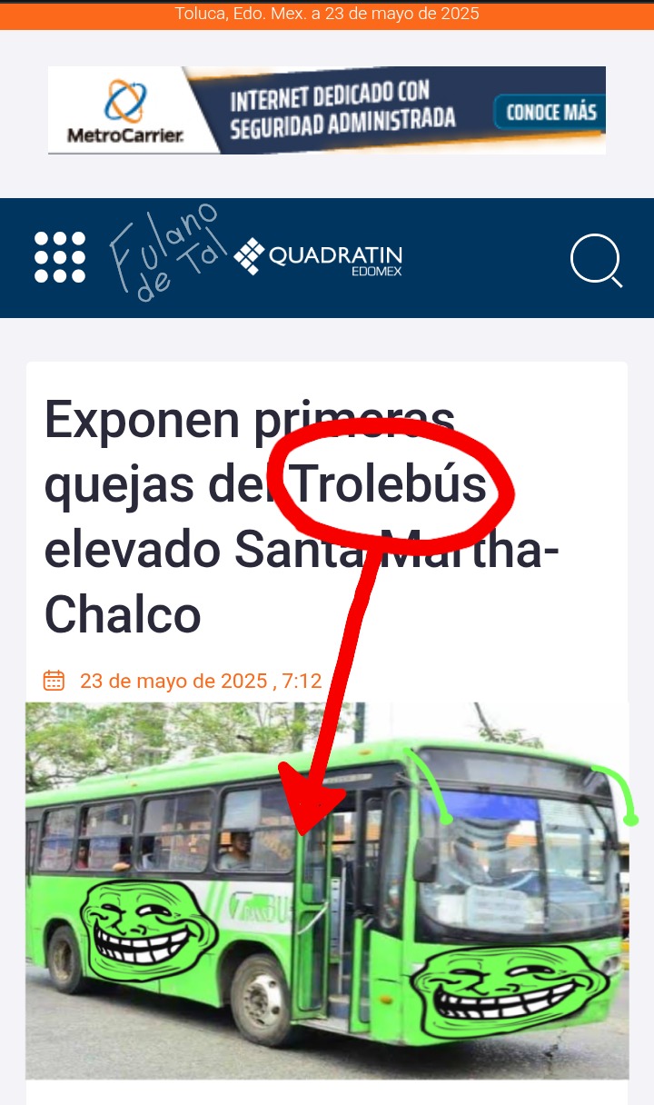 Cómo ví que el tranbus tenía los colores de memedroid le puse antenitas :V, es el transporte público de Meme City