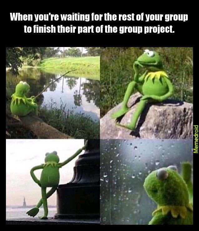 Hate group projects - meme