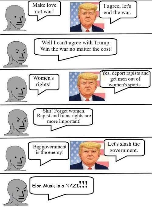 wiping boogers on leftards - meme