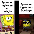 Aprender inglés en el cole zzz vs aprender inglés con Duolingo God