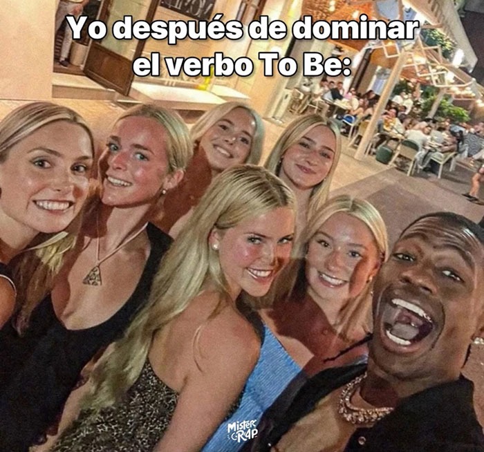 yo después de aprender el verbo To Be: invencible - meme