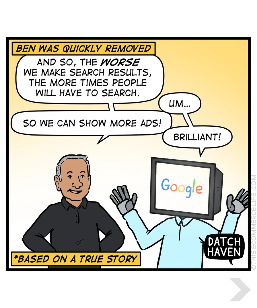 google's descent into madness - meme