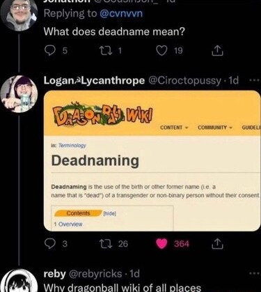deadnaming meme