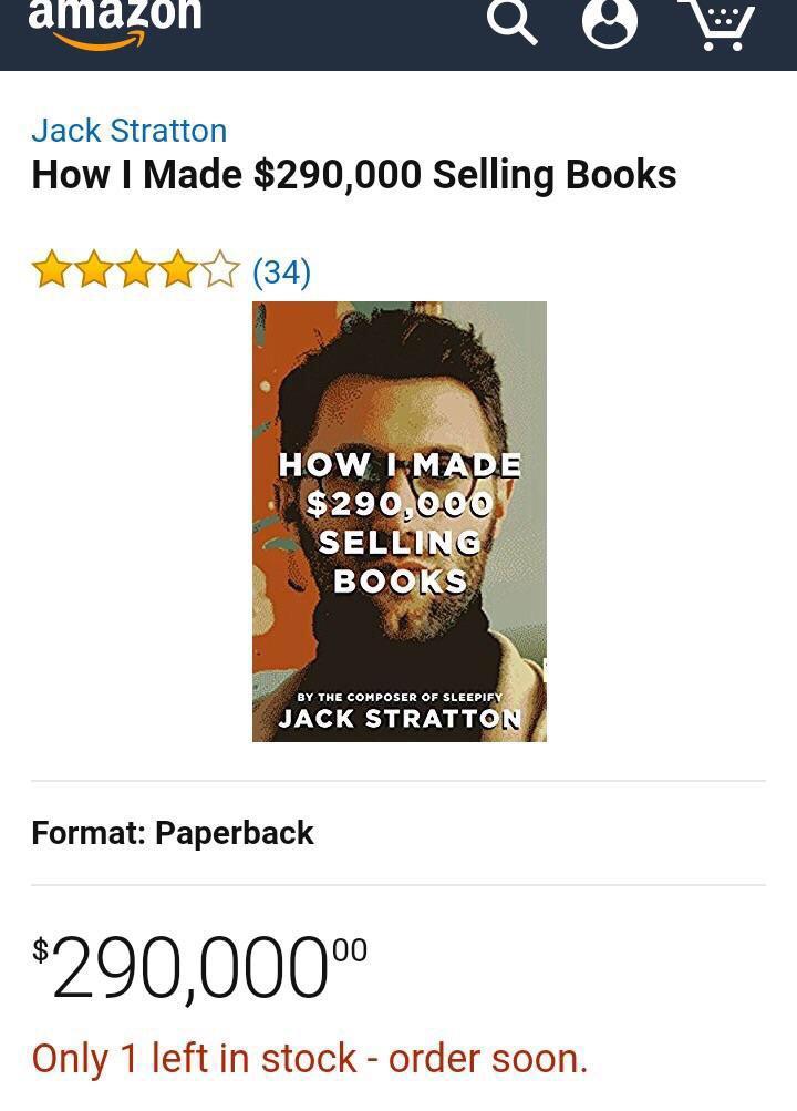 "como eu fiz $290k vendendo livros" - meme