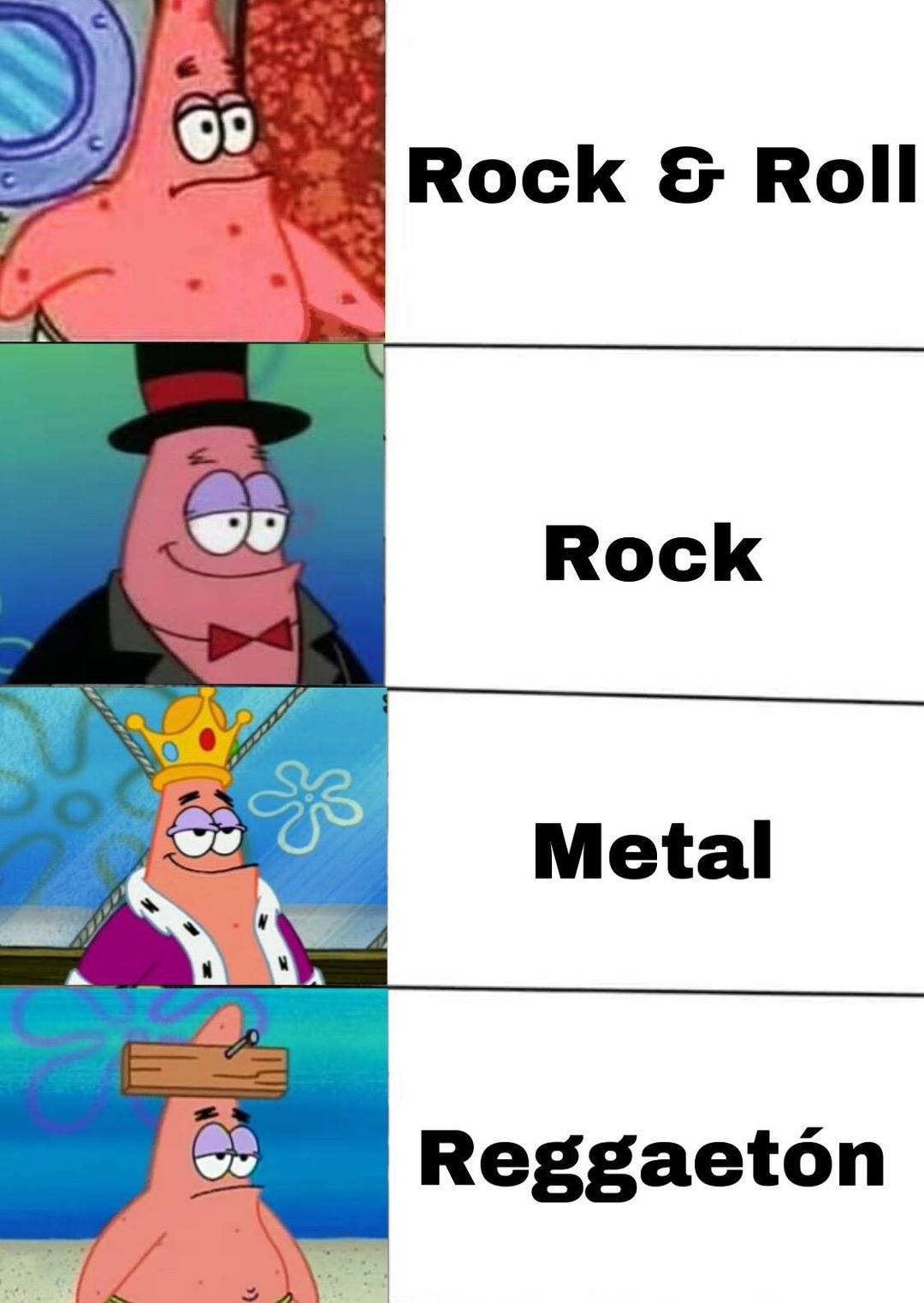 metal y rock es mejor - meme
