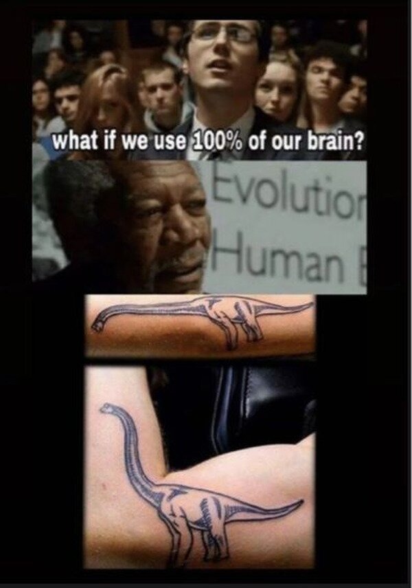Tatuajes más inteligentes del planeta - meme