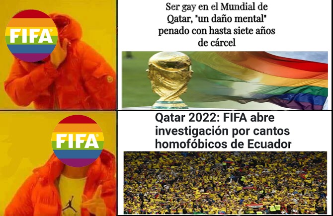 Bola de hipócritas los de la FIFA - meme