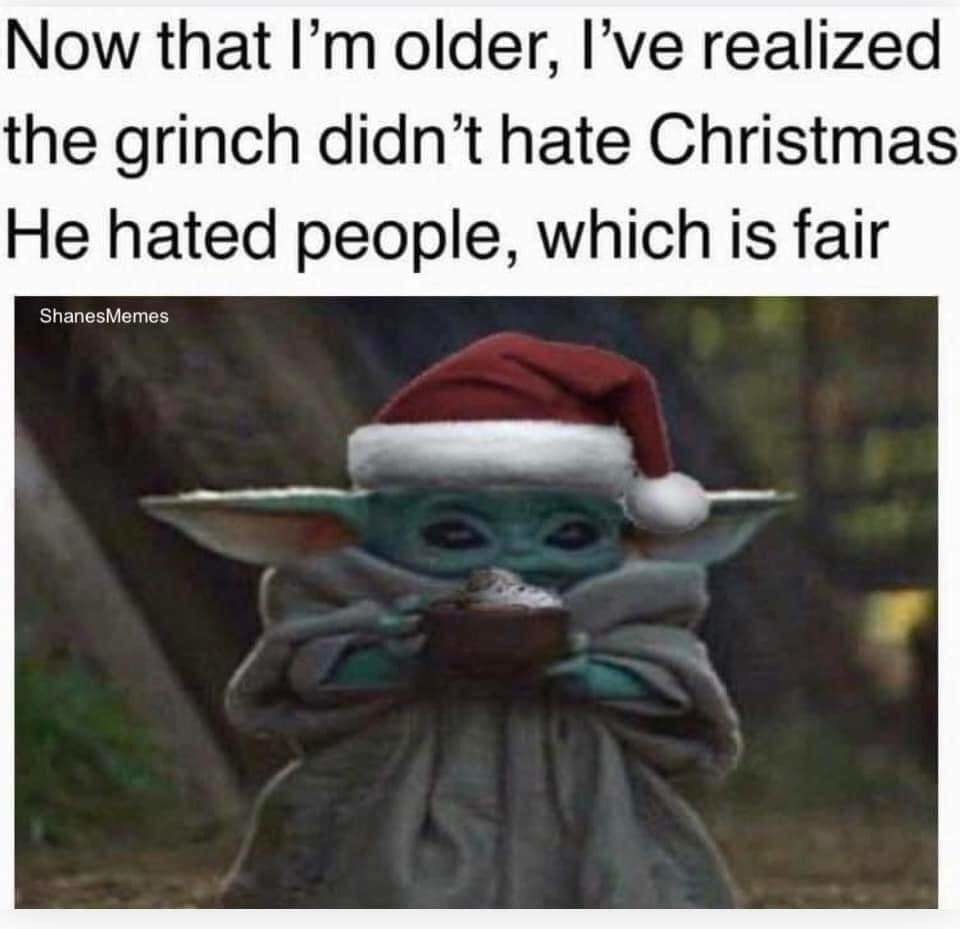 Christmas yes. People no. - meme