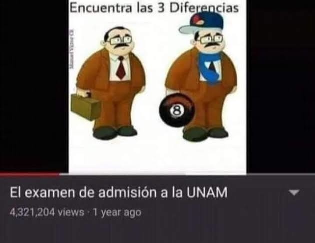 El título se fue a realizar el examen de admisión a la UNAM - meme
