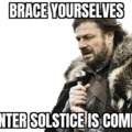 Winter solstice meme