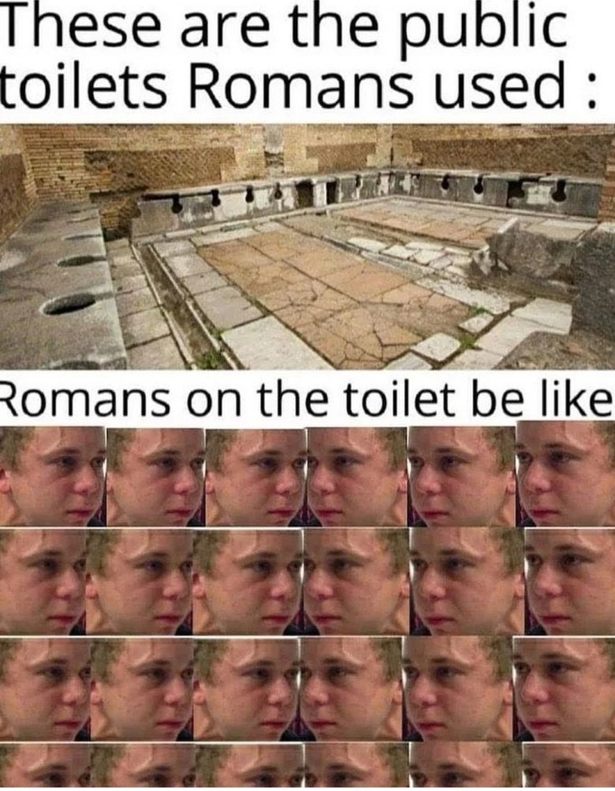 Toilettes romain - meme