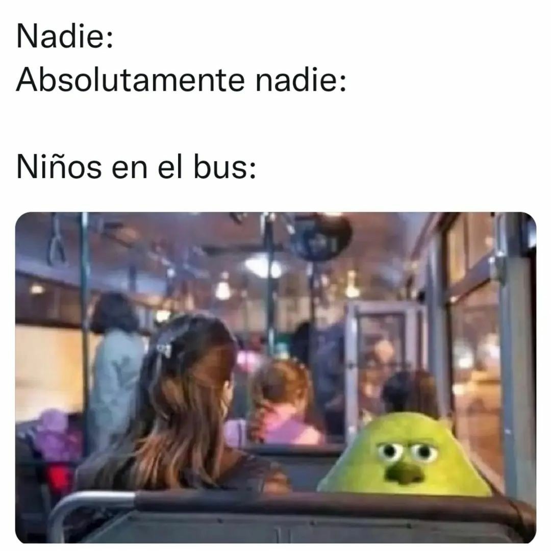 niños en el autobús: - meme