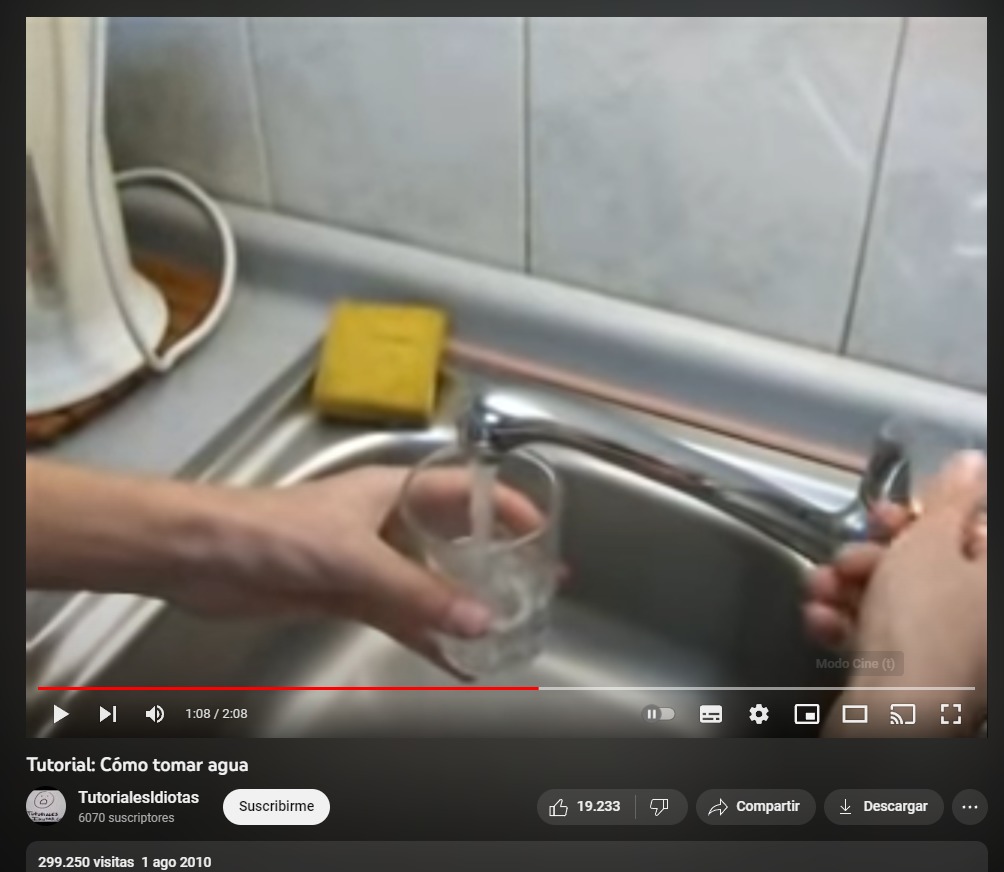 como tomar agua - meme