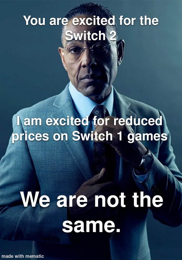 Exciment for the Switch 2 - meme